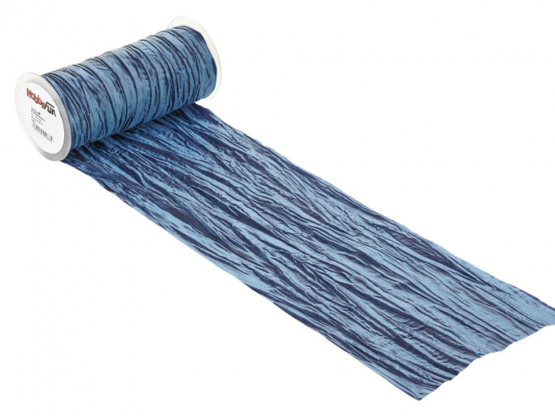 CREApop® Fripé Dekoband 20 cm breit, dunkelblau 