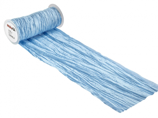 CREApop® Fripé Dekoband 20 cm breit, hellblau 