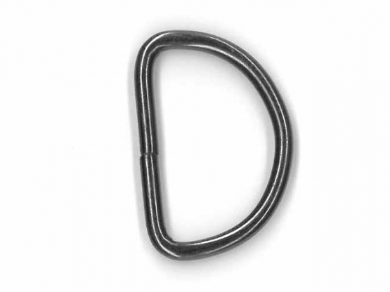 D-Ring 30 mm antik grau 