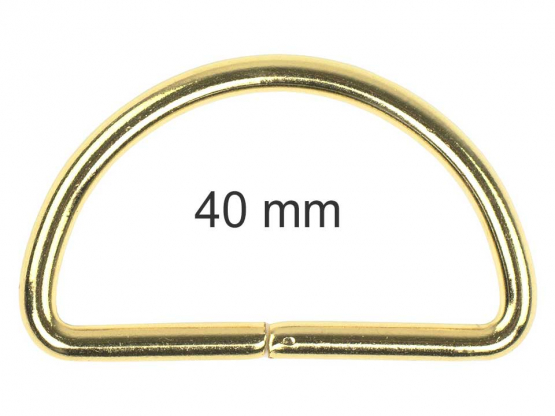 D-Ring 40 mm goldfarbig 