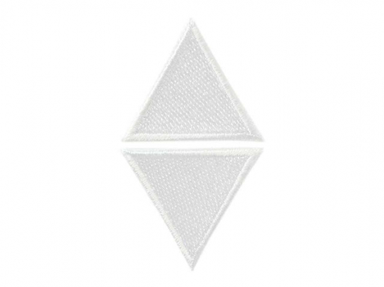 Dreiecke weiss  2Stck 3x 3 cm 