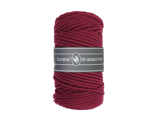 Durable Braided fine Bordeaux