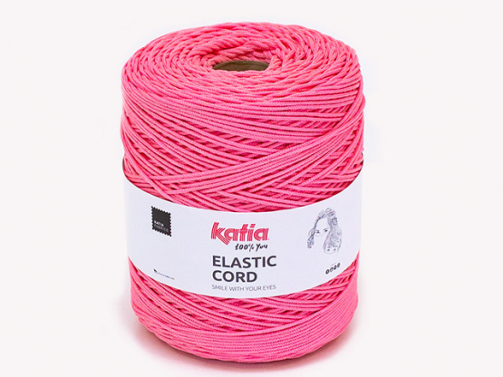 Elastic Kordel  rund ø 2 mm koralle
