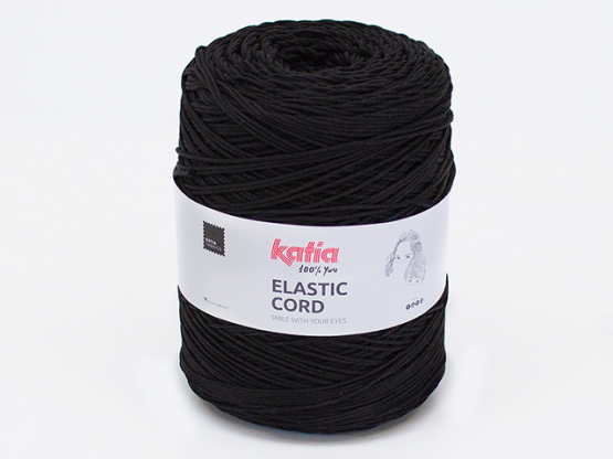 Elastic Kordel  rund ø 2 mm schwarz