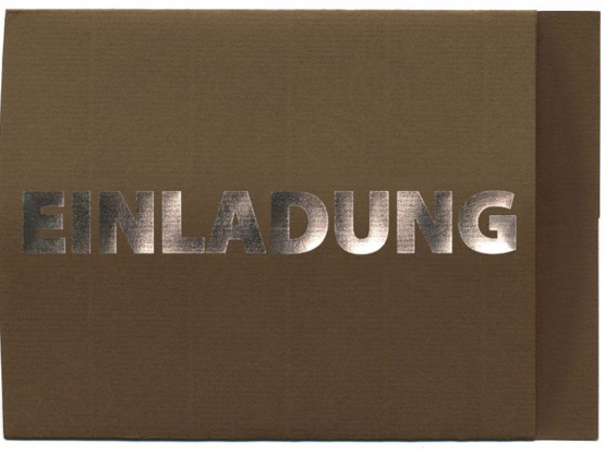 Etui Cards braun Einladung