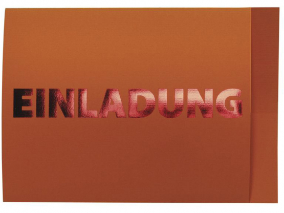 Etui Cards orange Einladung