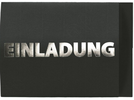 Etui Cards schwarz Einladung