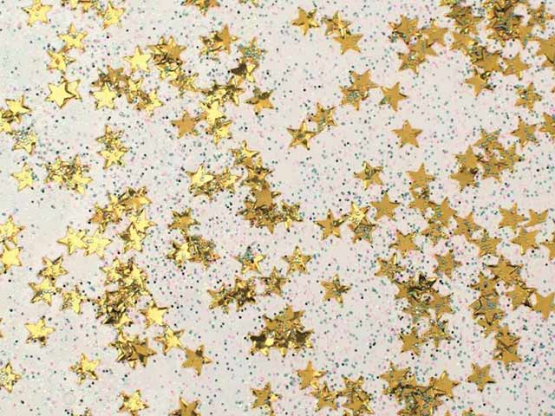 Glitterglue Flasche 53ml Confetti Sterne gold