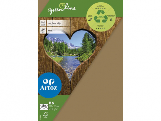 Green Line Pkg 5 Kuverts B6 grocer Kr.