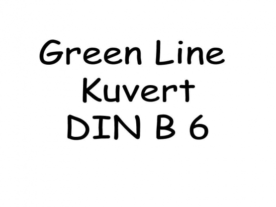 Green Line Pkg 5 Kuverts B6 