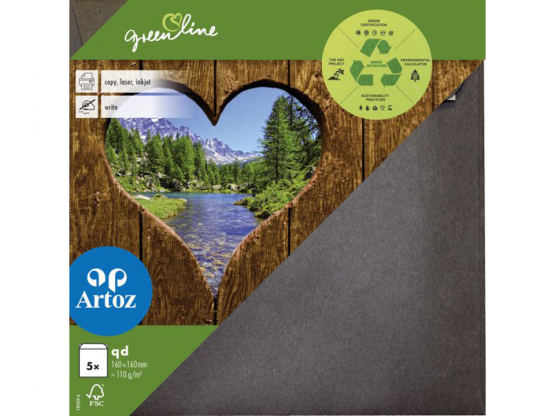 Green Line Pkg 5 Kuverts qd granit