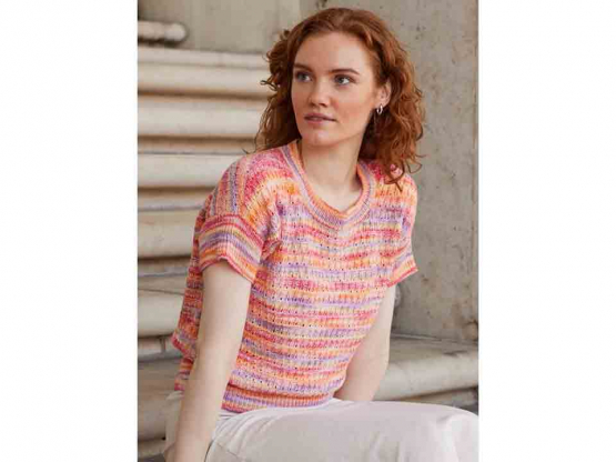 Häkelanleitung Malena Kurzarmpulli Nr. 25015 