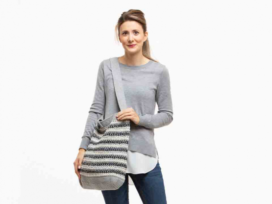 Häkelanleitung Shoppertasche aus Topflappengarn 