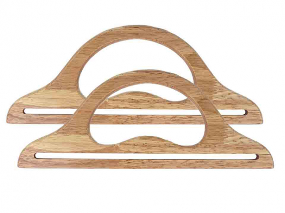 Holz Taschengriff 30 x 12 cm hell 