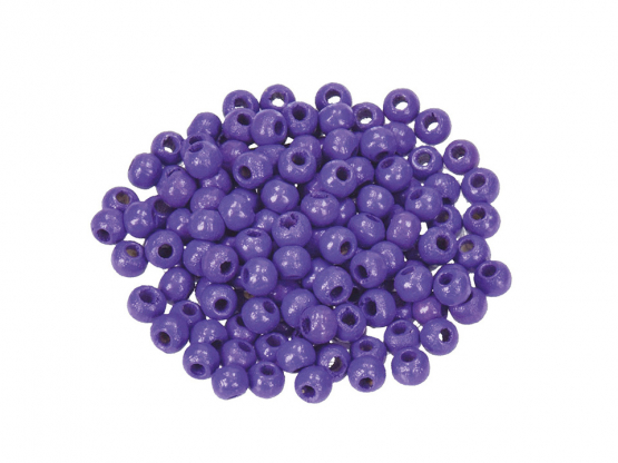 Holzperlen  ø 12 mm flieder