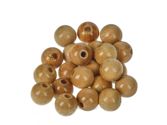 Holzperlen 10 mm natur