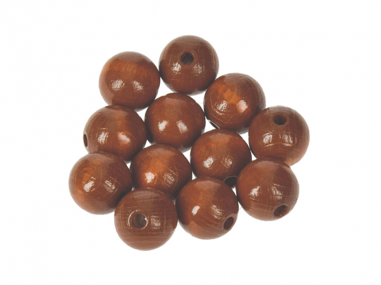 Holzperlen ø 14 mm hellbraun