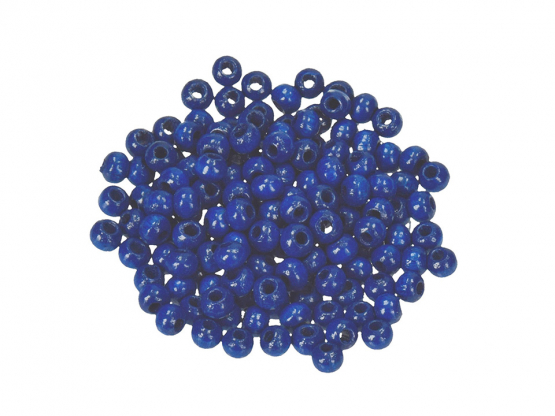 Holzperlen ø 4 mm dblau