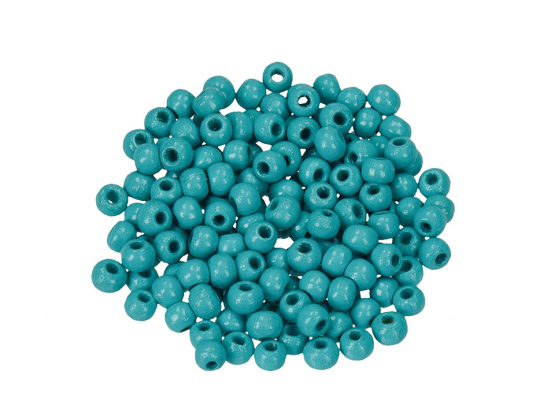 Holzperlen ø 4 mm türkis
