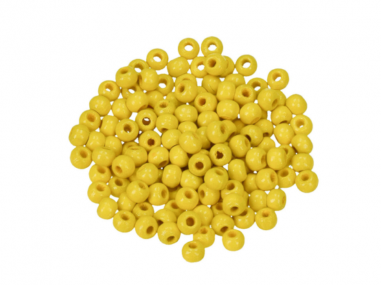 Holzperlen ø 4 mm gelb