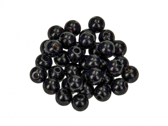 Holzperlen ø 8 mm schwarz