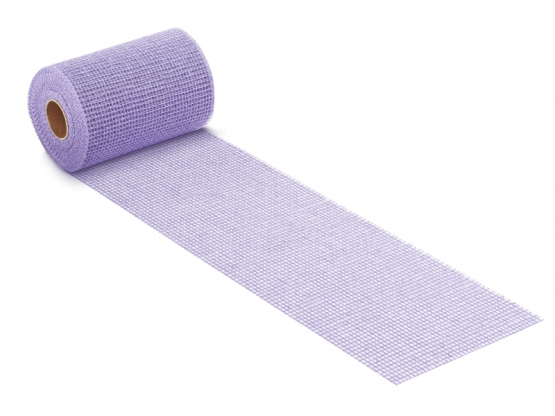 Jute-Netz 17 cm breit, lavendel 