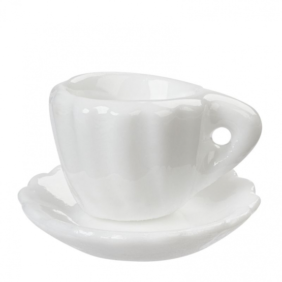 Kaffeetasse weiß/Keramik 