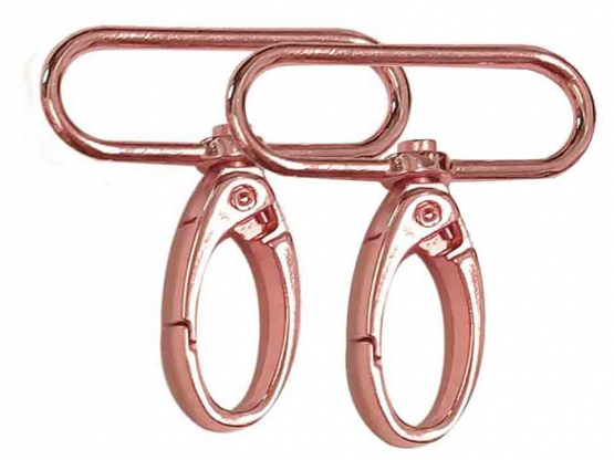 Karabinerhaken 40 mm rosegold 