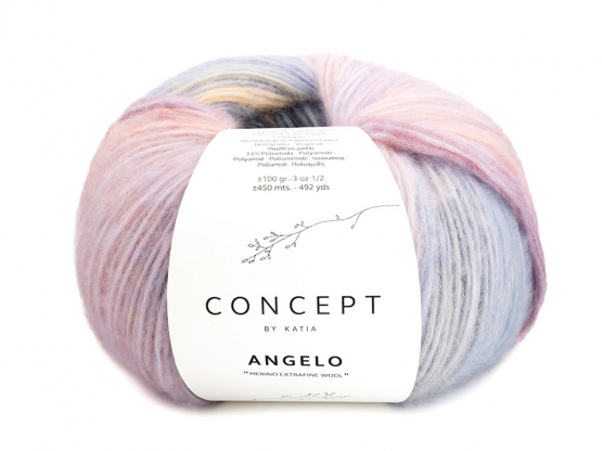 Katia Angelo Farbe 106 blau-lachs-ocker