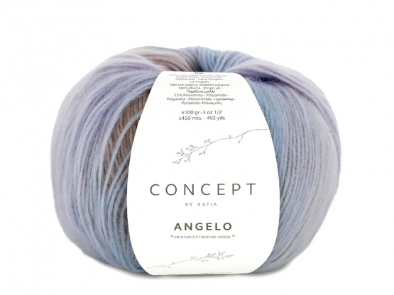 Katia Angelo Farbe 204 beige-hellblau-helllila