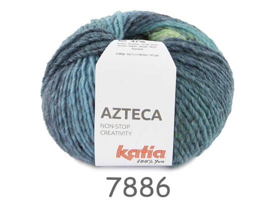 Katia Azteca 7886 grünblau-grün