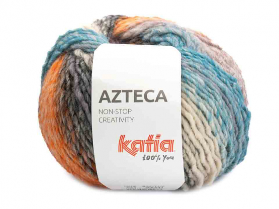 Katia Azteca 7894 orange-blau-grau