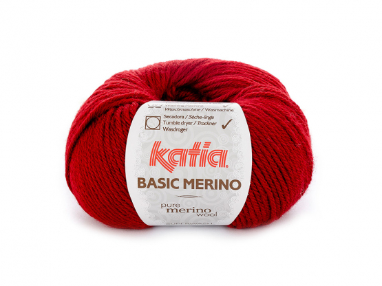 Katia Basic Merino Farbe 22 weinrot