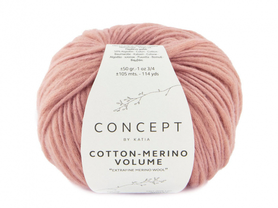 Katia Cotton-Merino Volume Farbe 202 mittelrose