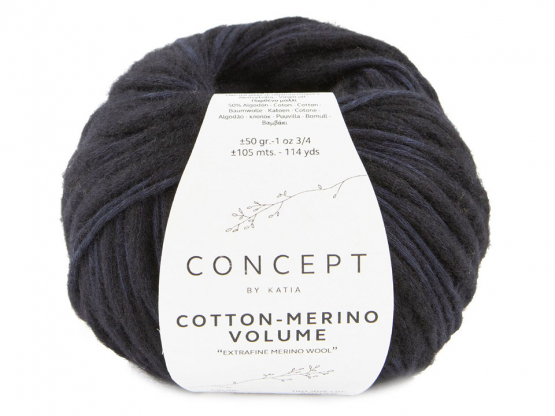 Katia Cotton-Merino Volume Farbe 210 schwarz
