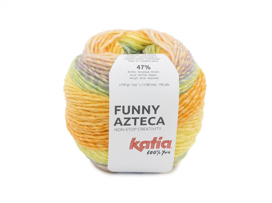 Katia Funny Azteca Farbe 203 gelb-rosa