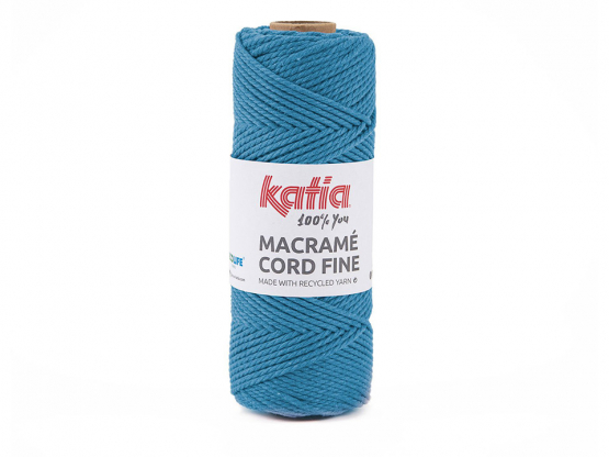 Katia Macrame cord fine azurblau