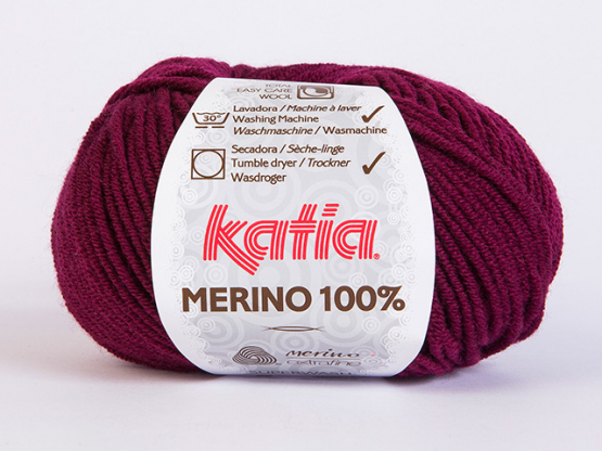 Katia Merino 100 Farbe 25 bordeauxviolett