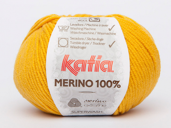 Katia Merino 100 Farbe 63 zitronengelb