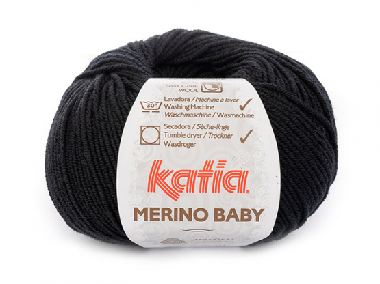 Katia Merino Baby Farbe 2 schwarz
