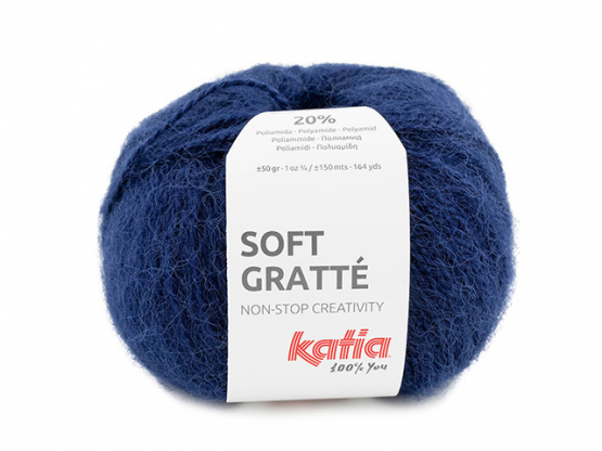 Katia Soft Gratté Farbe 75 dunkelblau