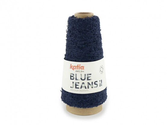 Katia Wolle Blue Jeans II dunkeljeans Boucle Optik