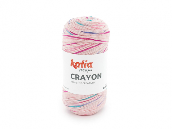Katia Wolle Crayon Rosé-Lila-Türkis