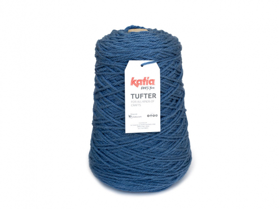 Katia Wolle Tufter Farbe 14 mittelblau