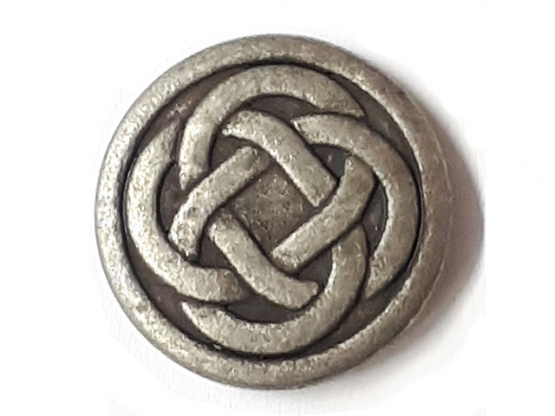 Keltischer Knoten mit Öse - Größe: 23mm - Farbe: altzinn - Art.Nr. 