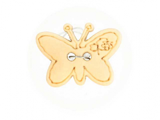 Kinderknopf Schmetterling holz   18 mm 