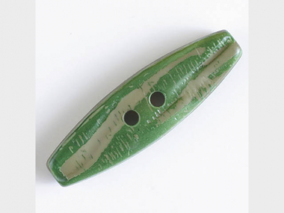 Knebelknopf mit 2 Löchern - Größe: 50mm - Farbe: grün - Art.Nr. 400061 