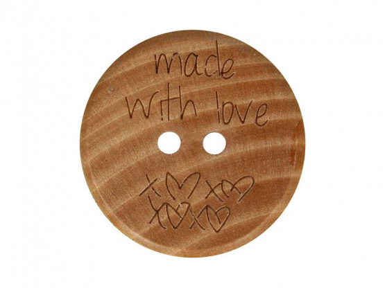 Knopf made with love 18 mm 