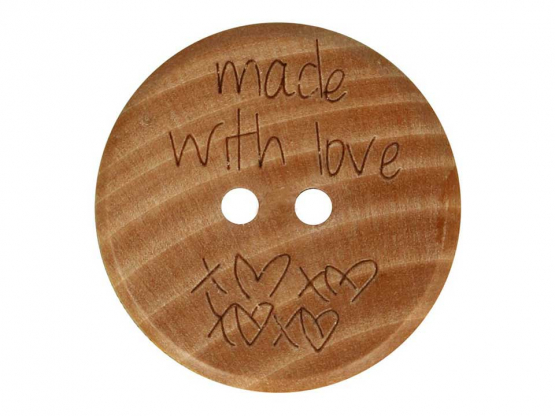 Knopf made with love 24 mm 
