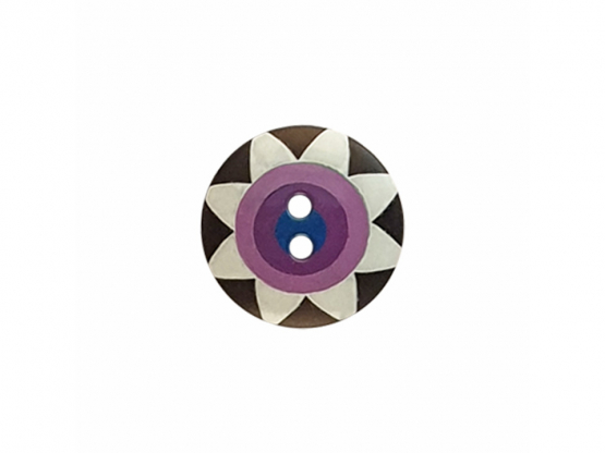 Knopf ø15 mm Blumenoptik 